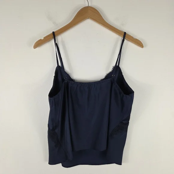 Abercrombie & Fitch Satin Lace Trim Cami Tank Short Set Pajama Set Nightie Set - Picture 6 of 13